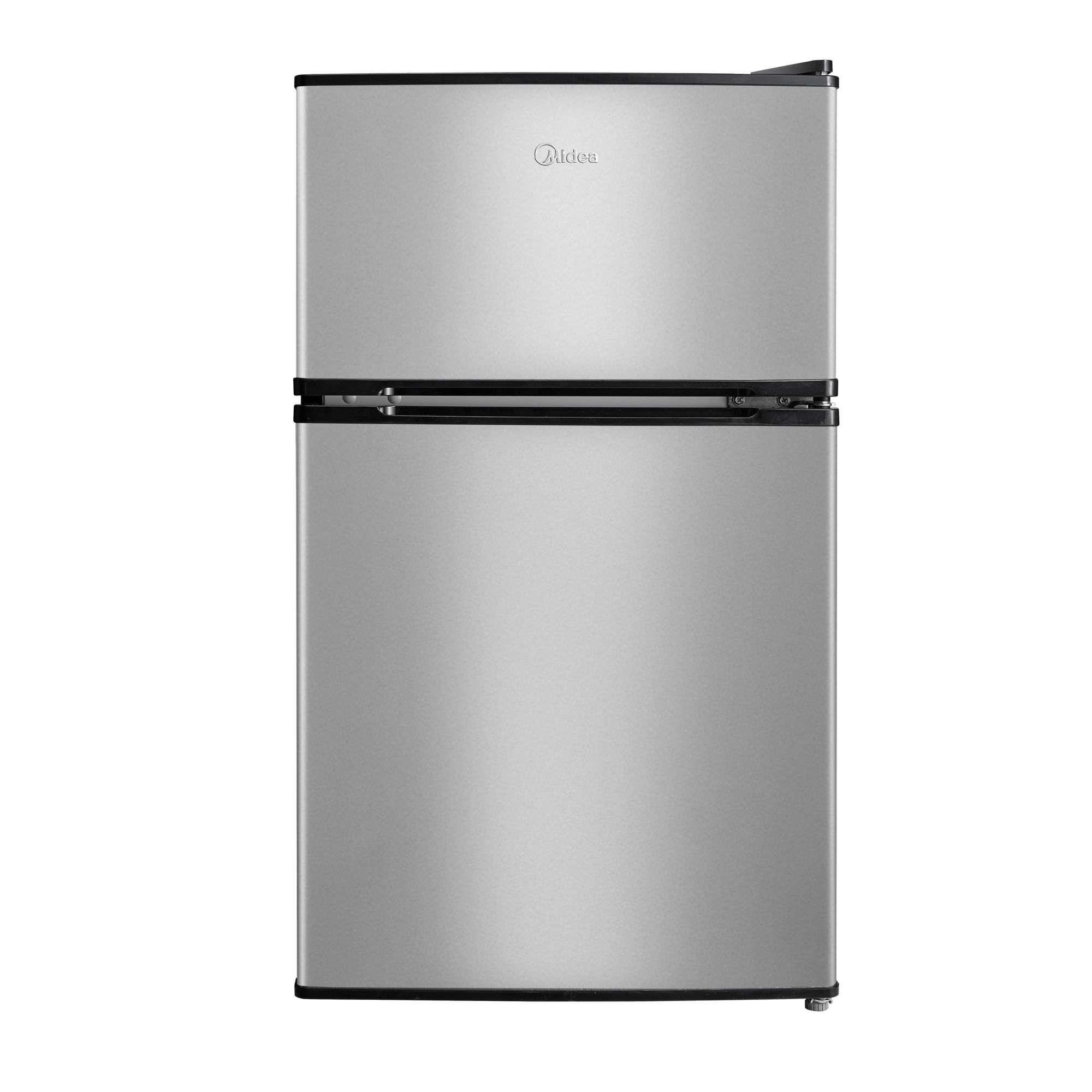 Midea 3.1 cu. ft. Double Door Compact Fridge - Stainless Steel Look