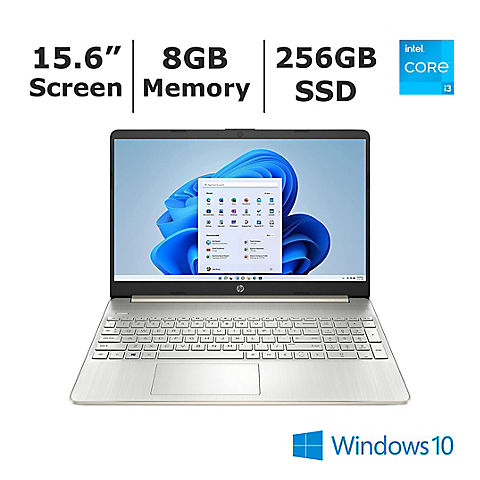 HP Inc. 15-dy2791 15.6" Laptop, Intel Core i3-1115G4 Processor, 8GB Memory, 256GB SSD
