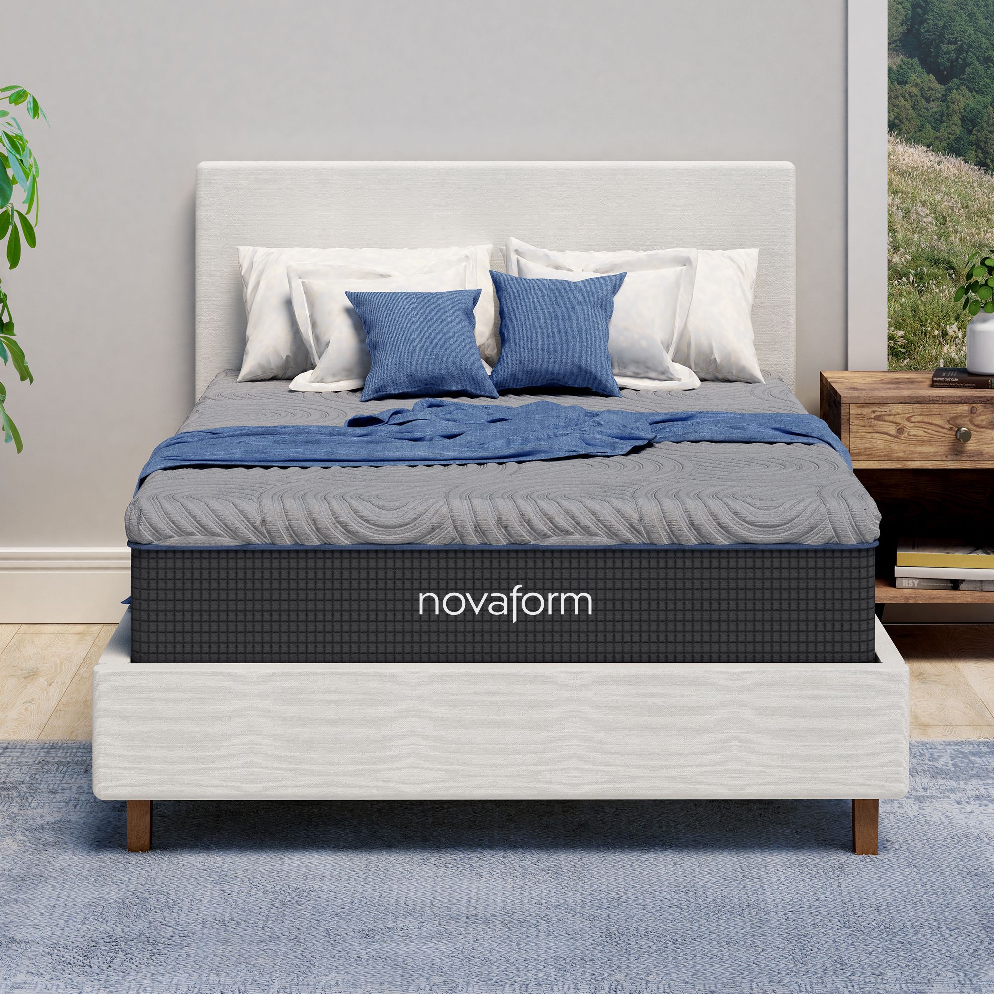 Twin 2 Cool Touch Memory Foam Mattress Topper - Threshold™