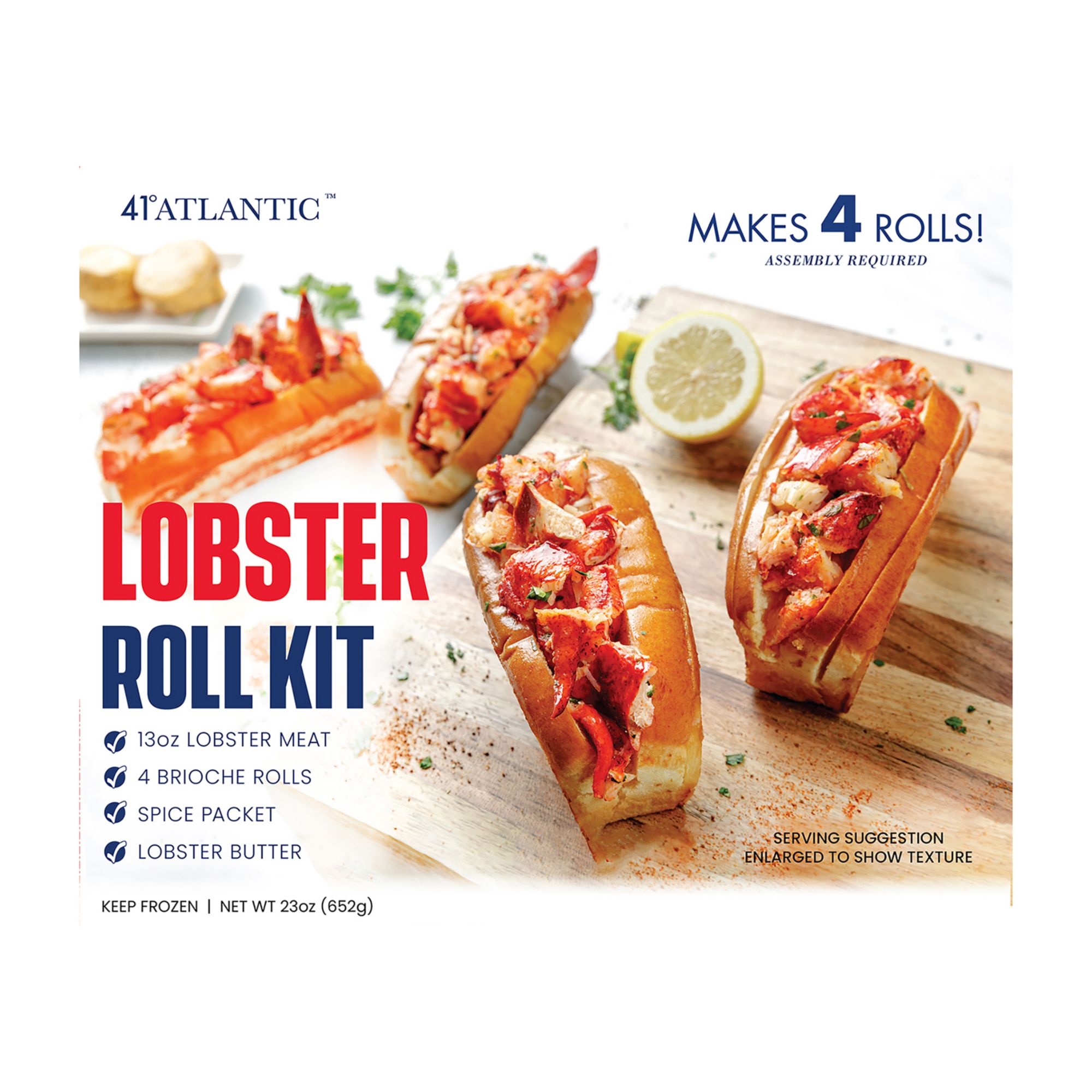 Fresh Maine Lobster Roll Kit – 4 Pack – Mason's Famous Lobsters