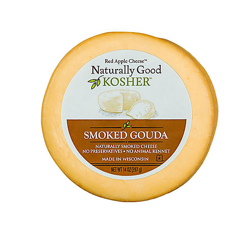 Naturally Good Kosher Smoked Gouda, 14 oz.