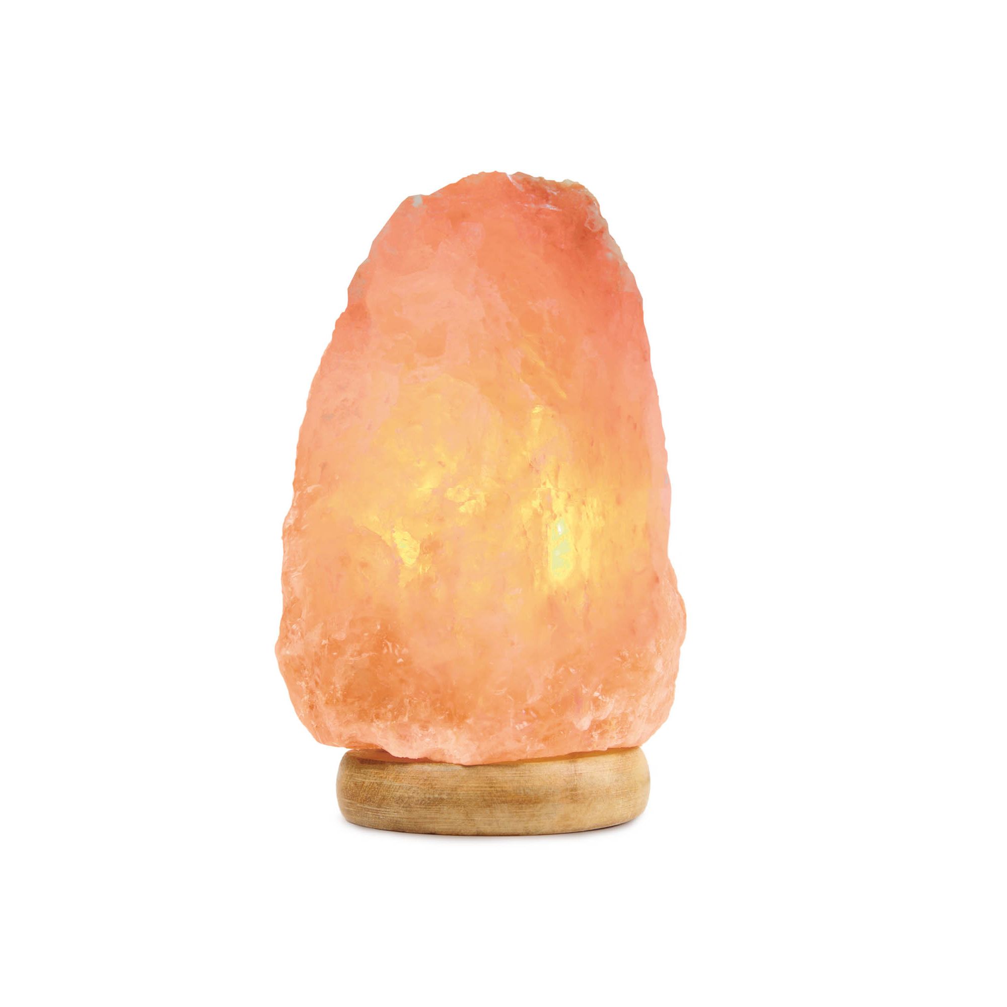 Brookstone Himalayan Salt Lamp Orange