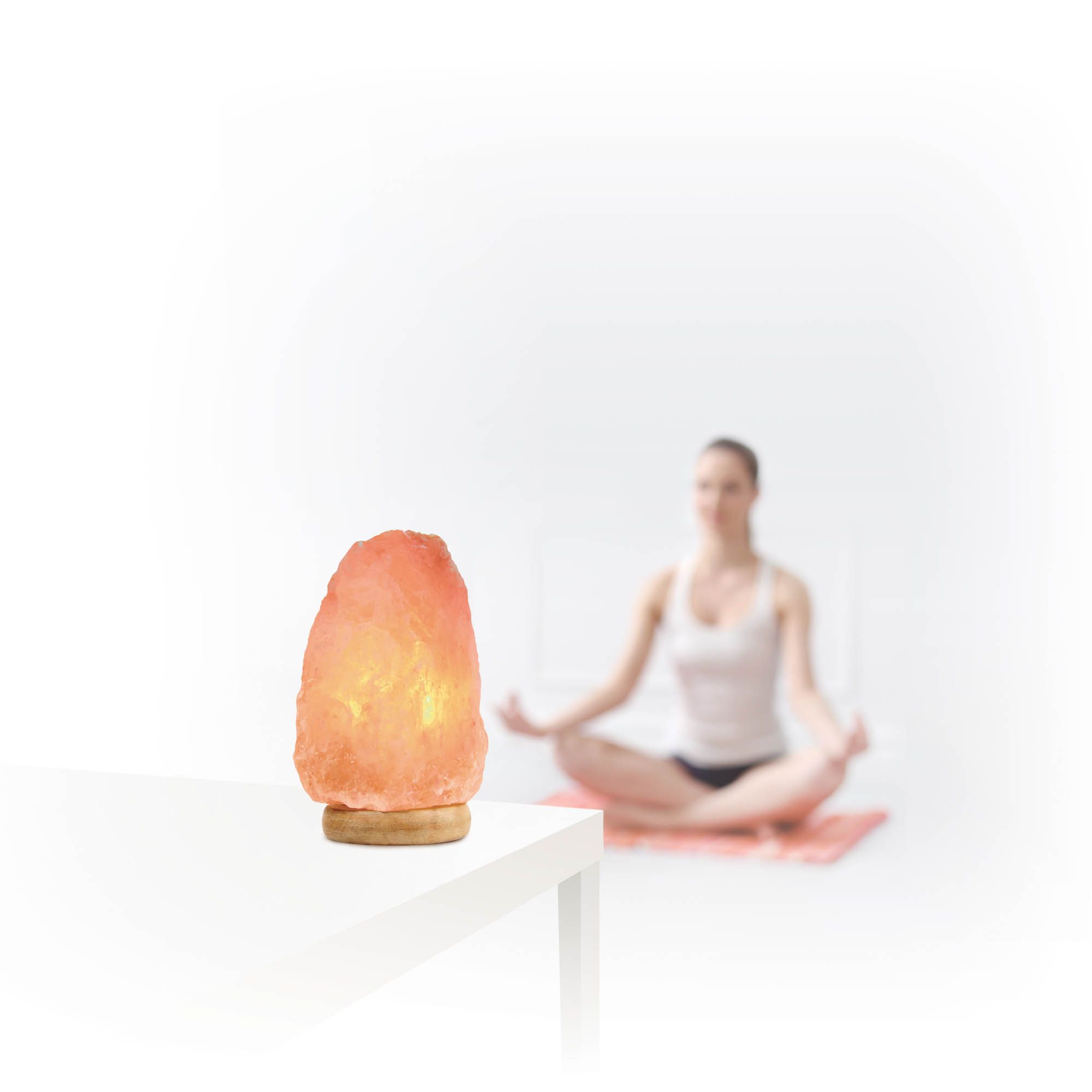 Brookstone Himalayan Salt Lamp Orange