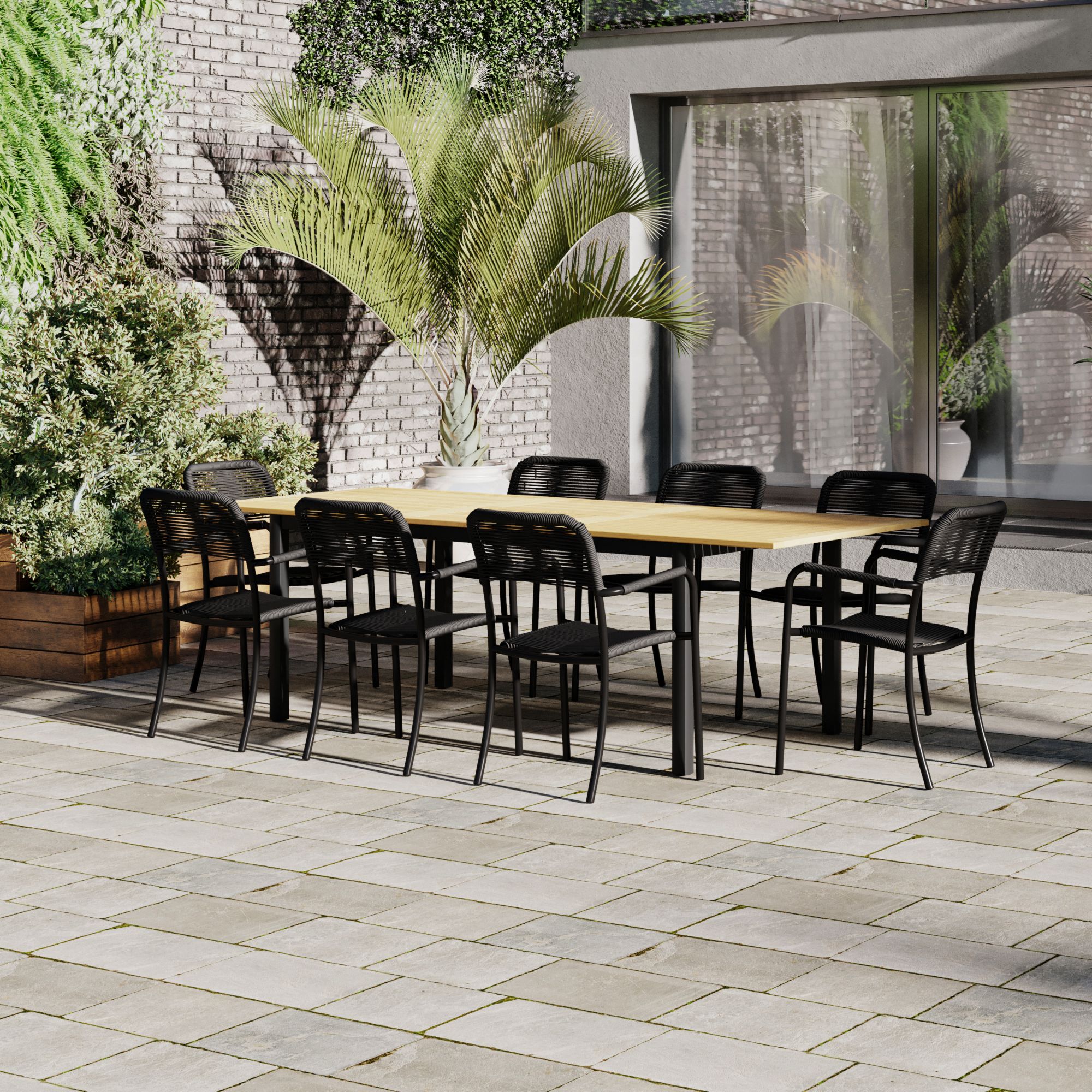 9 pc patio online dining set