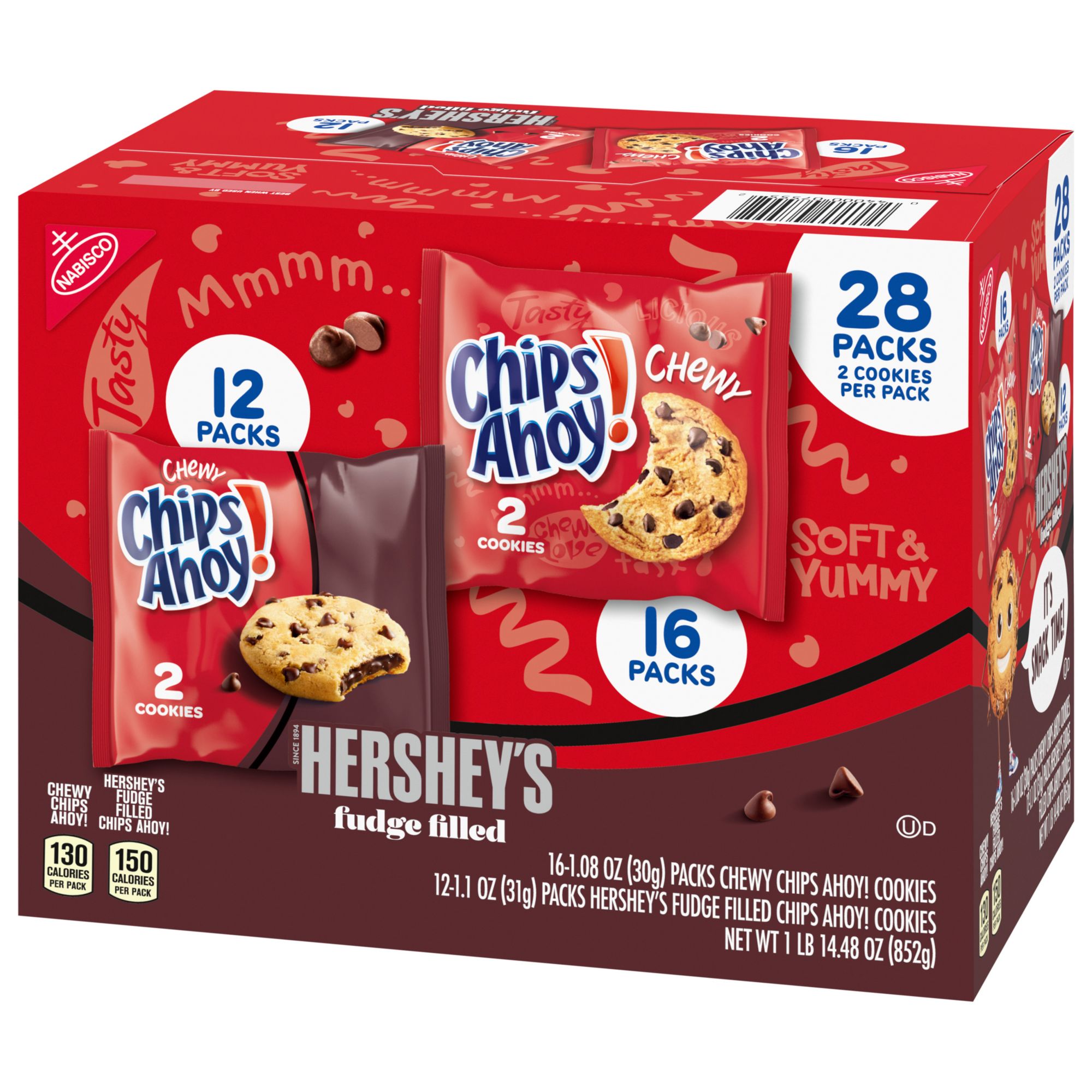 CHIPS AHOY! Hershey's Milk Chocolate Chip Cookies, Family Size, 14.48 oz