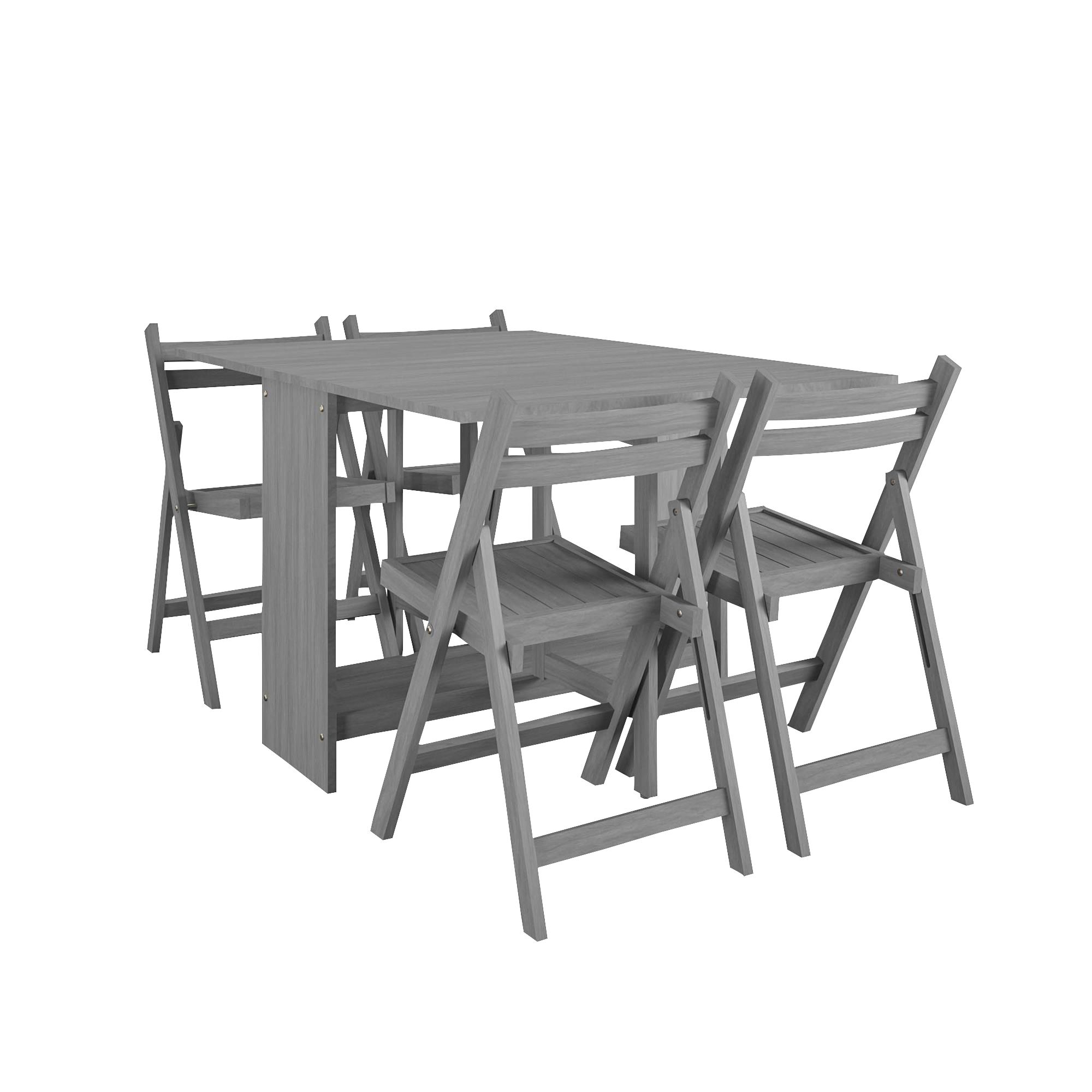 Cosco 5 Pc Drop Leaf Wood Dining Set Gray BJ s Wholesale Club