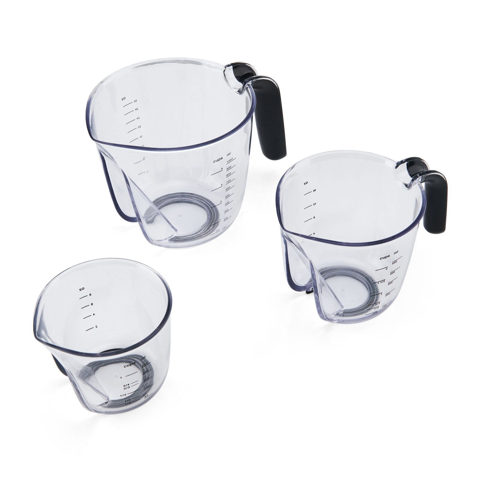 Liquid Measuring Cup Set Set of 3 measuring cups with handles