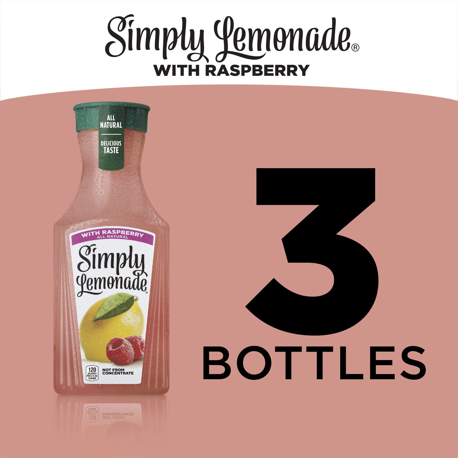 Simply Lemonade with Raspberry, 3 pk./52 oz.