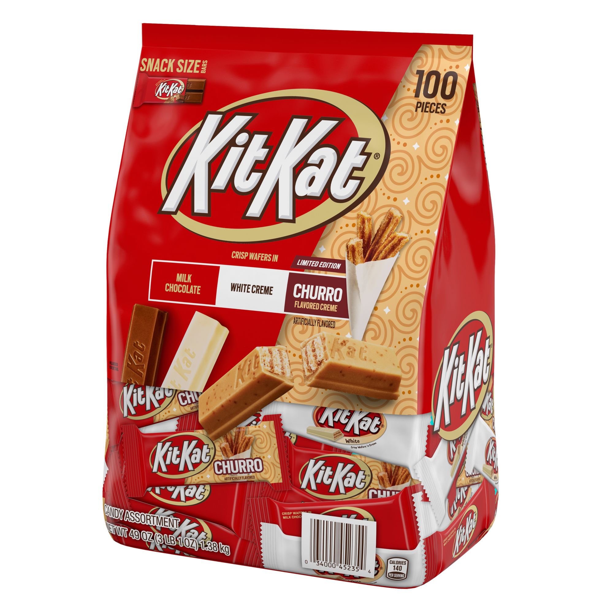 Kitkat Assorted Chocolate Bars Candy, Bulk Pack 3 Pounds