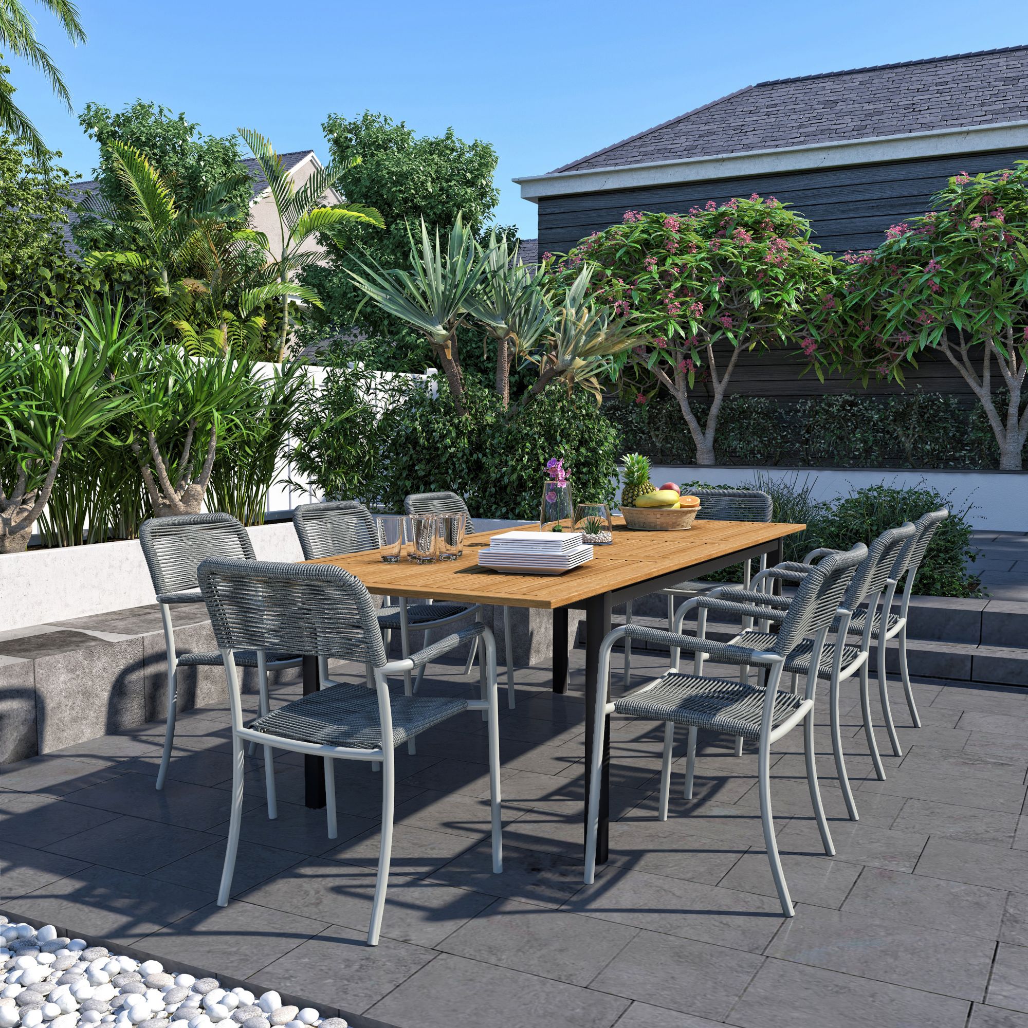 Outdoor dining set online 9 piece