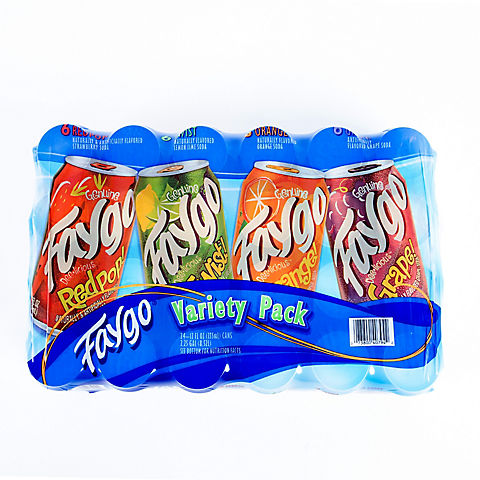 Faygo Soda Variety Pack, 24 ct./12 oz. cans