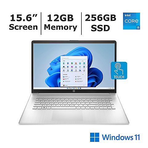 HP 15-dy4013dx 15.6" HD Touchscreen Laptop, Intel Core i5-1155G7 Processor, 12GB Memory, 256GB SSD