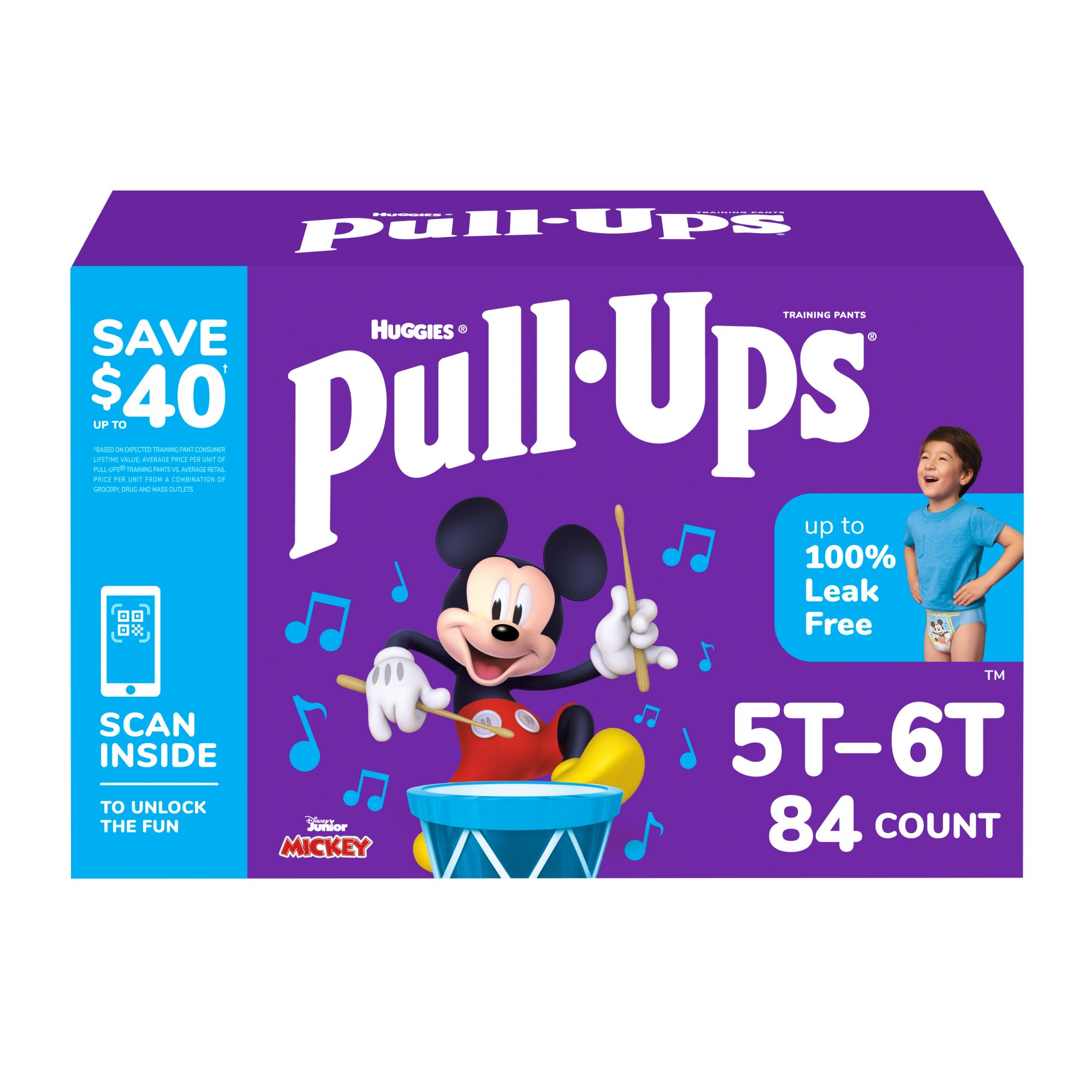Pull-Ups Girls' Potty Training Pants, 3T-4T, 92 Count (Select for