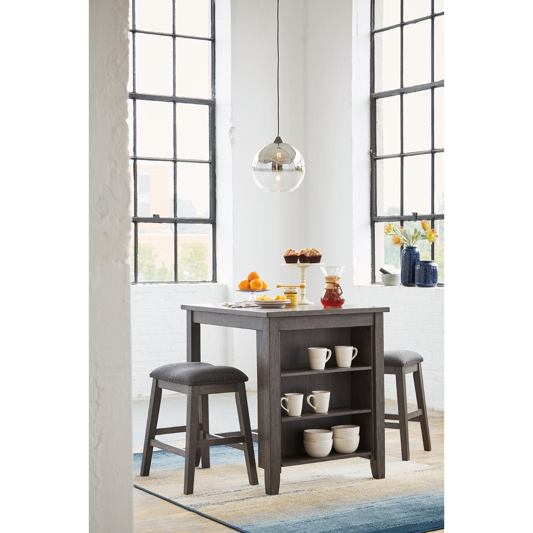 Ashley furniture small discount dining table set