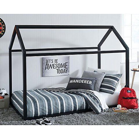 Ashley Furniture Twin Size House Bed Frame - Black