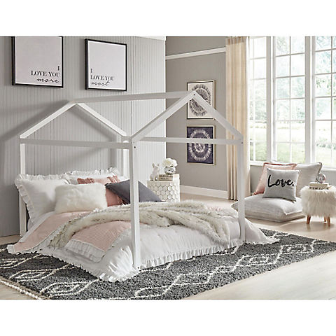 Ashley Furniture Full Size House Bed Frame -White