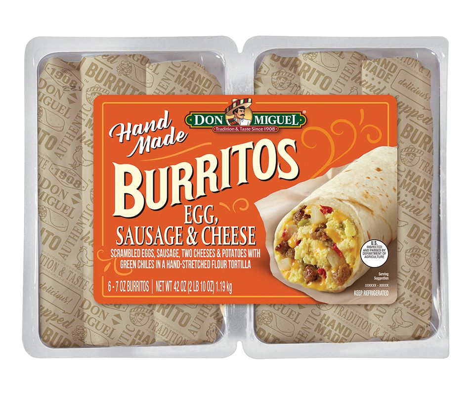 Don Miguel Breakfast Burritos, 6 ct./ 42 oz. - BJs WholeSale Club