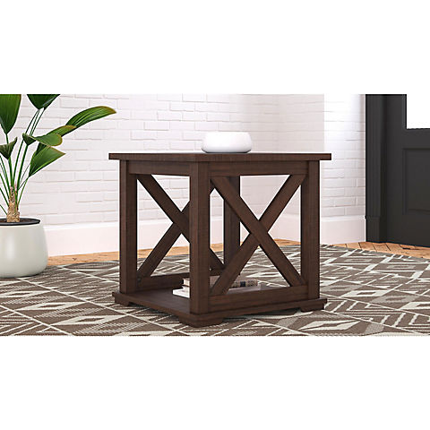 Ashley Furniture 24" Square End Table - Gray