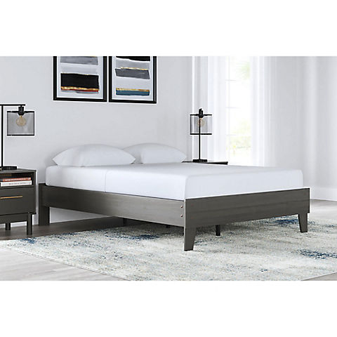 Ashley Furniture Full Size Platform Bed - Gray