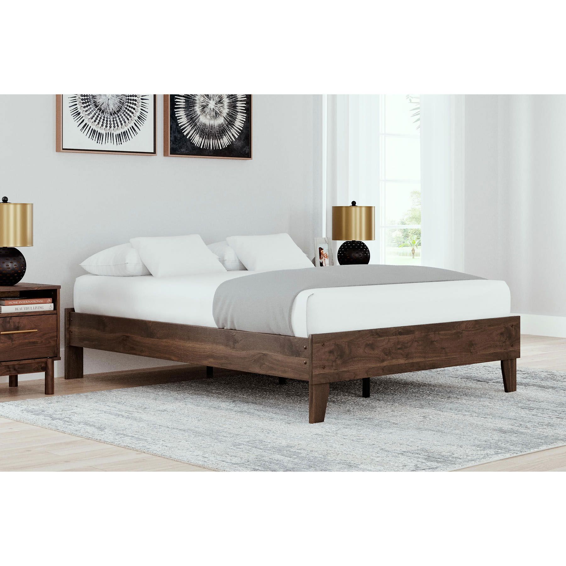 Full size bed frame deals ashley furniture