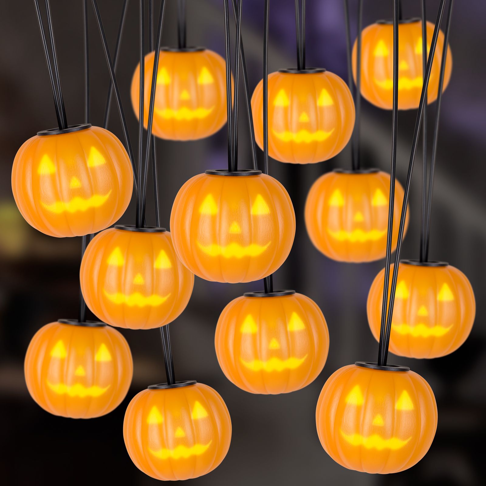 Home Accents Holiday 20 in. / 12 in. / 9 in. Lighted Jack-O