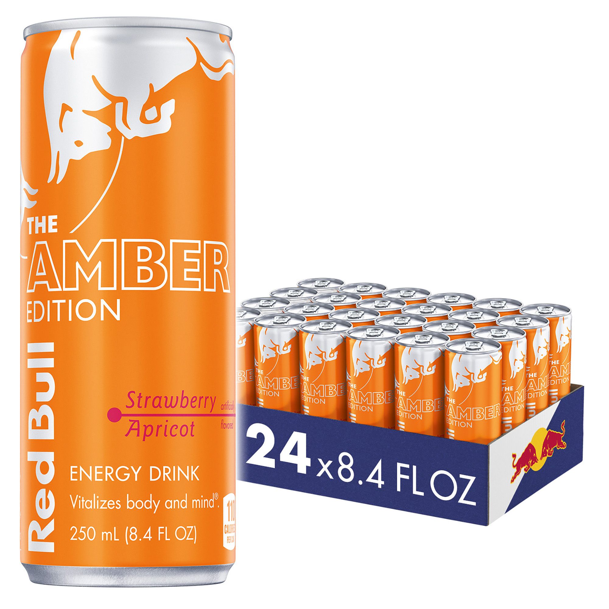 Red Bull Amber Edition Strawberry Apricot, 24 pk./8.4 oz.