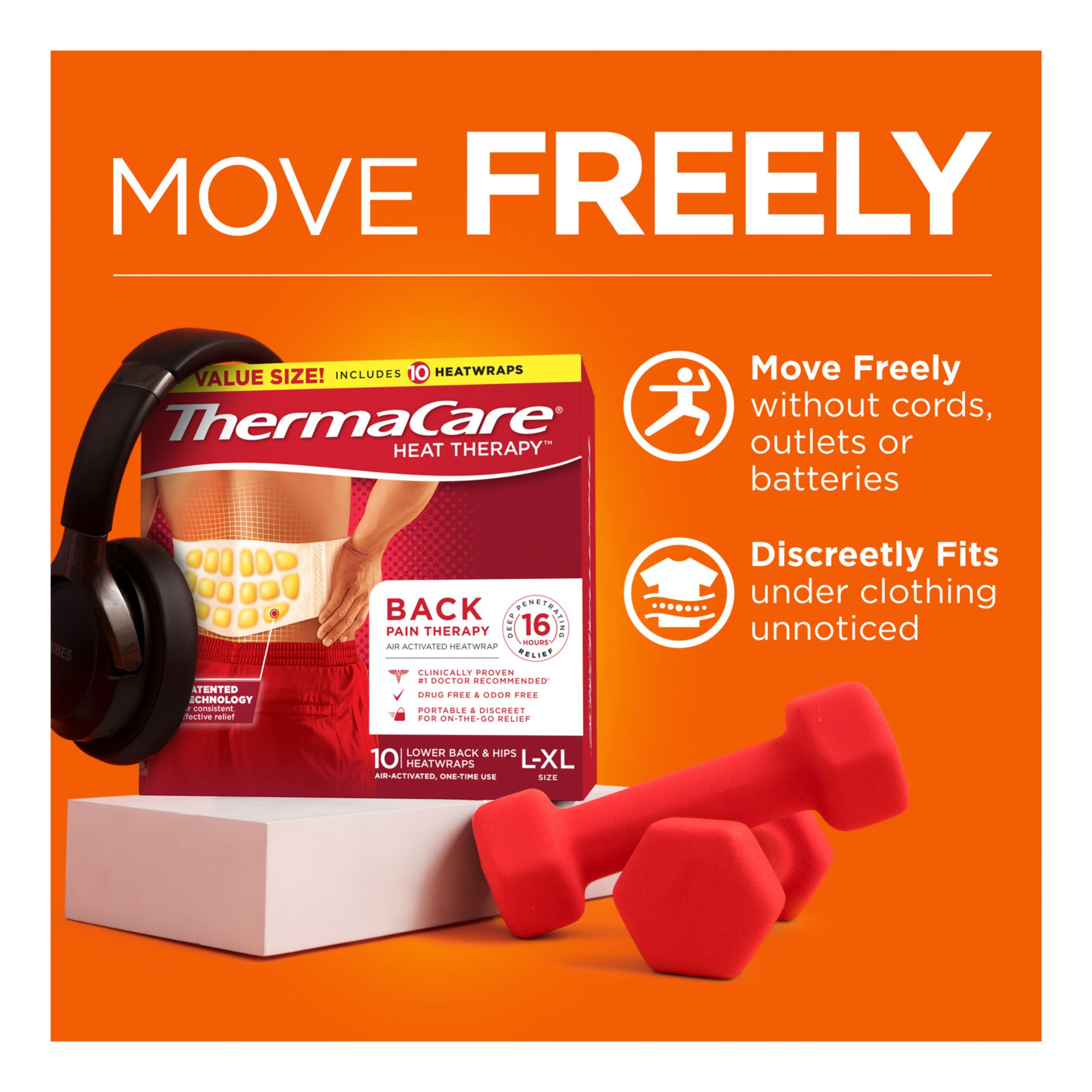 Back Pain Therapy up to 16 hours of pain relief - ThermaCare