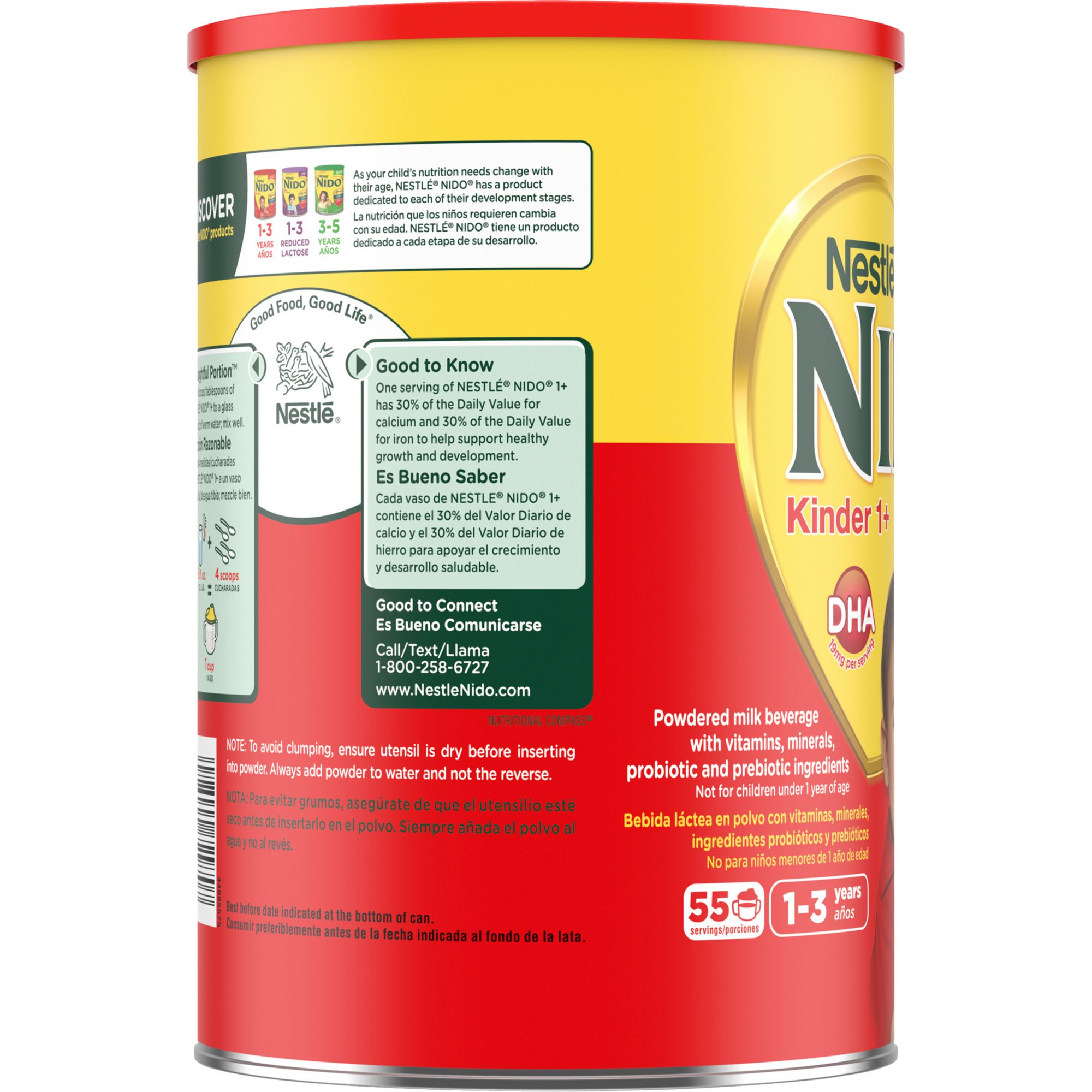 Nestle NIDO Kinder 1+ Toddler Dry Milk Powder, 56.4 oz - Kroger