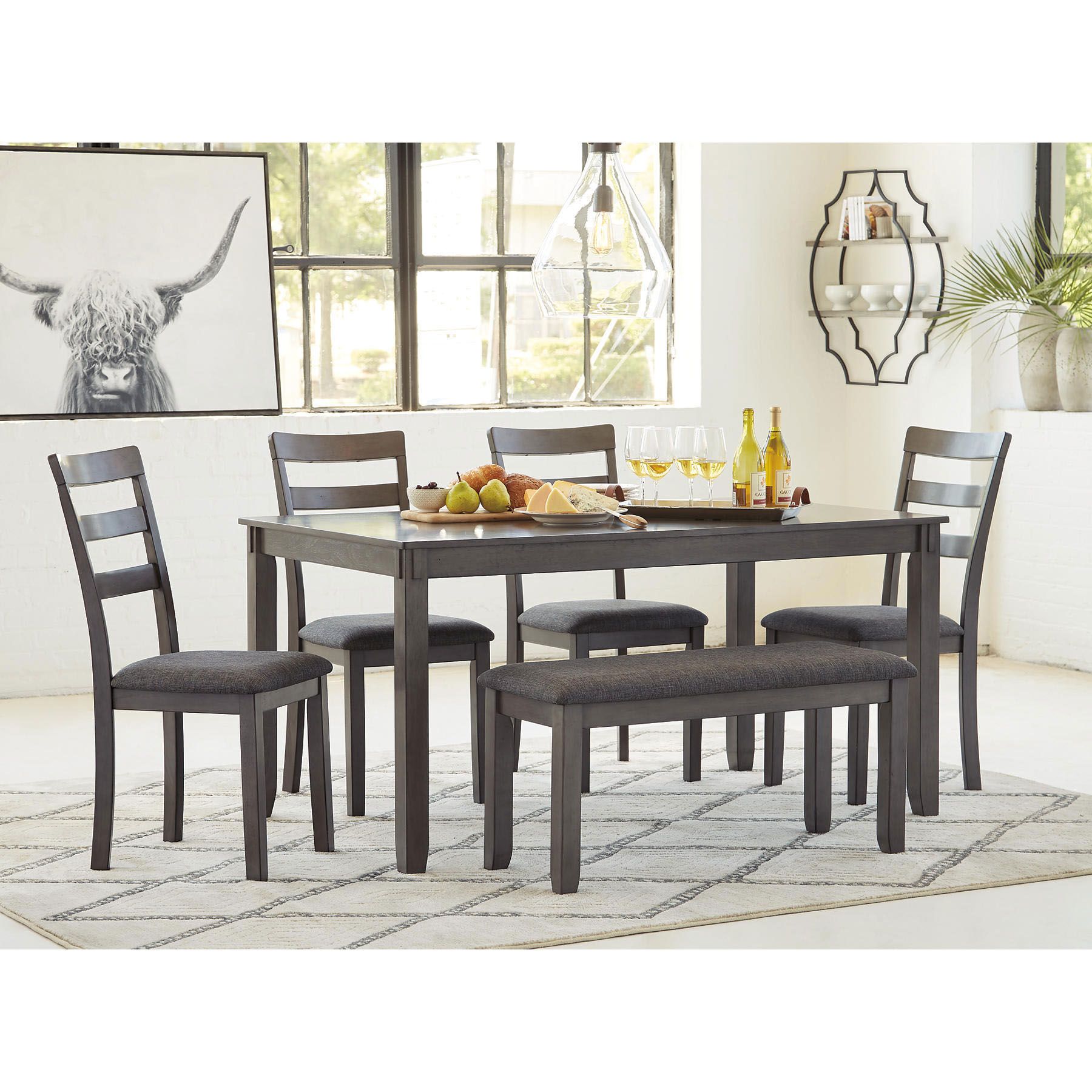 Bridson 6-Pc. Dining Set - Gray - Bjs Wholesale Club