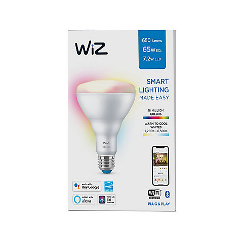 WiZ Full Color And Tunable BR30 65W Equivalent LED Smart Bulb