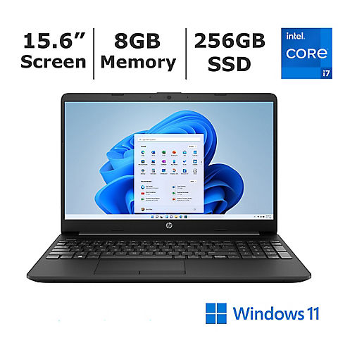 HP 15t-dw300 Notebook, Intel Core i7-1165G7, 8GB RAM, 256GB PCIe SSD