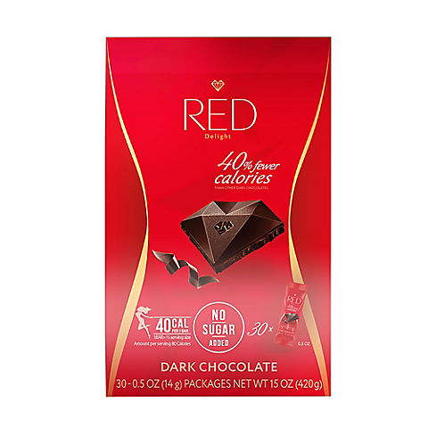 Red Delight Dark Chocolates, 30 ct.