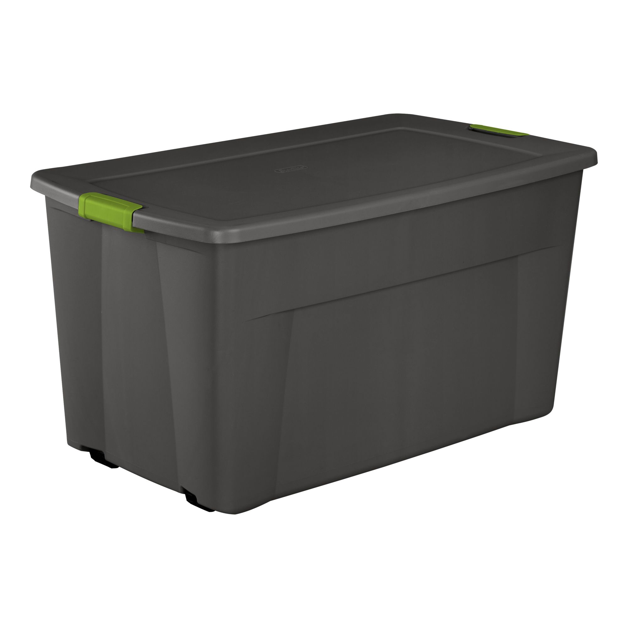 wholesale distribution tote with hinged lid,attached lid containers