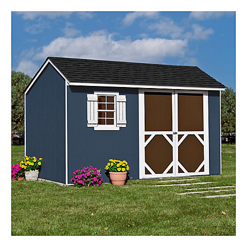 Handy Home Products Augustine 12' x 8' Saltbox Storage Shed with Floor