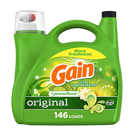 Gain + Aroma Boost Liquid Laundry Detergent, 208 oz. - Original Scent