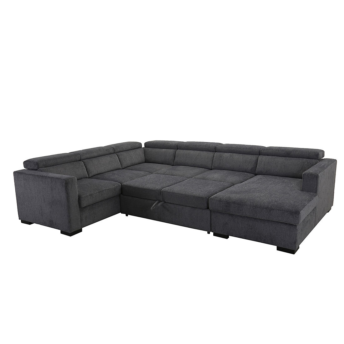 Stationary Sectional Sofa Set