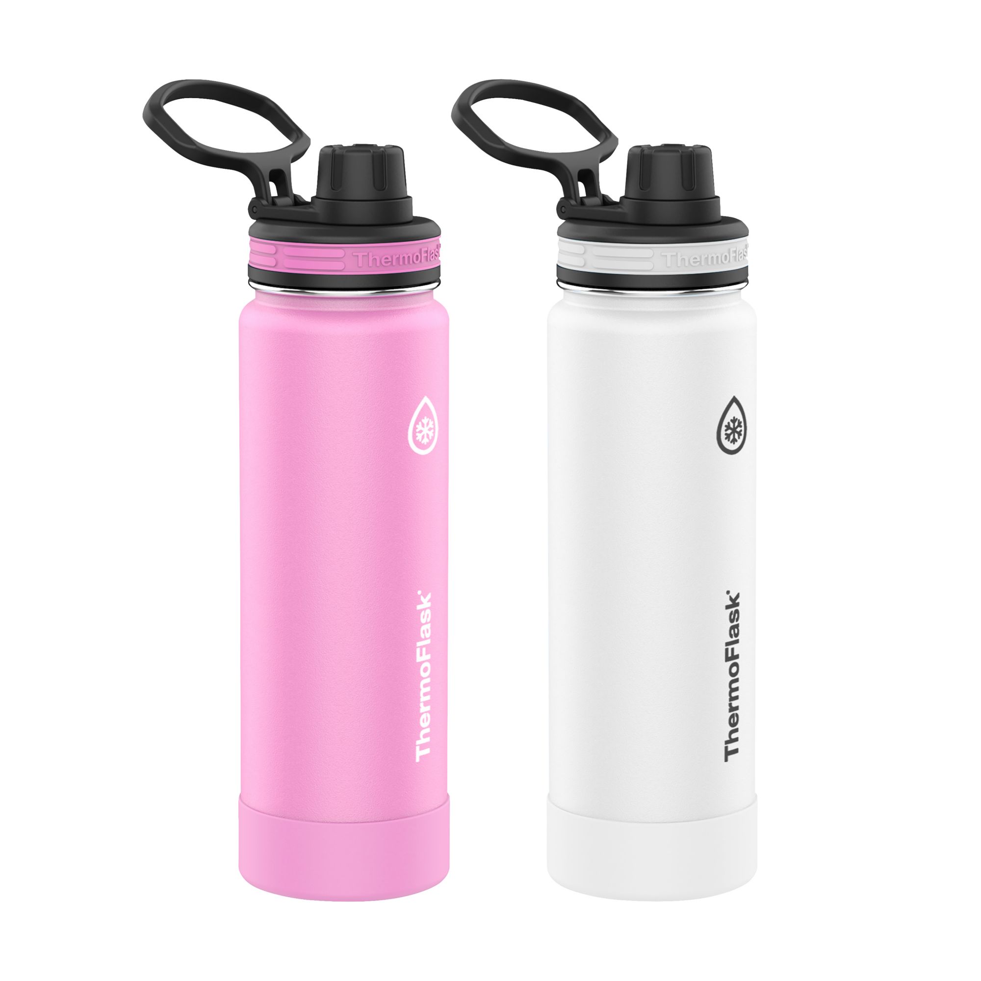 ThermoFlask 24 oz Stainless Steel Insulated Water Bottle, 2-pack