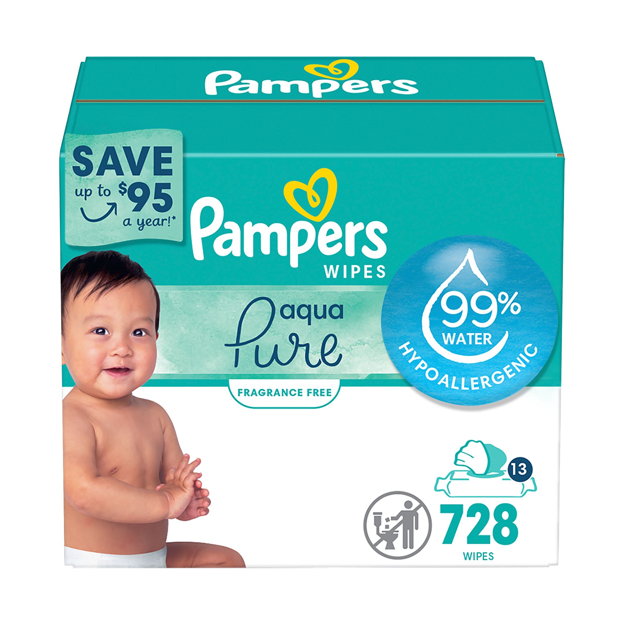 Aqua pampers 2024 baby wipes