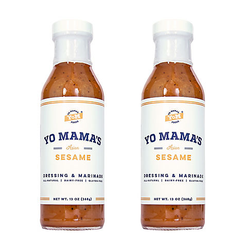 Yo Mama's Natural Asian Sesame Salad Dressing & Marinade, 2 pk./13 oz.