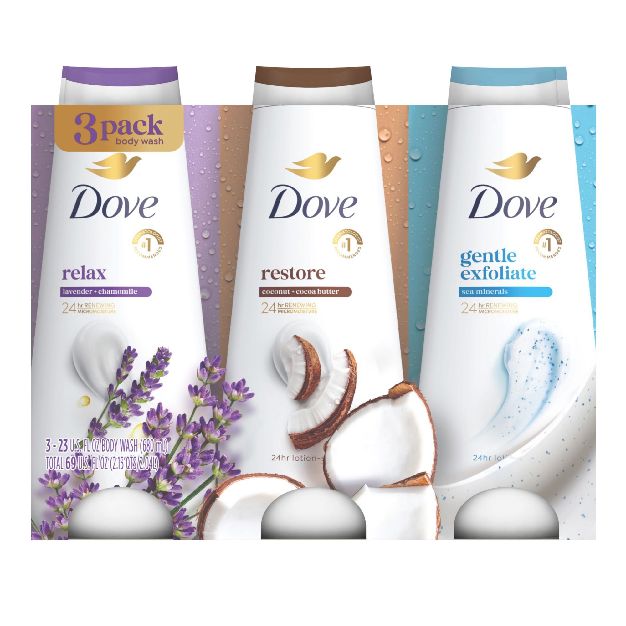 Dove Care by Nature Restoring nourishing shower gel