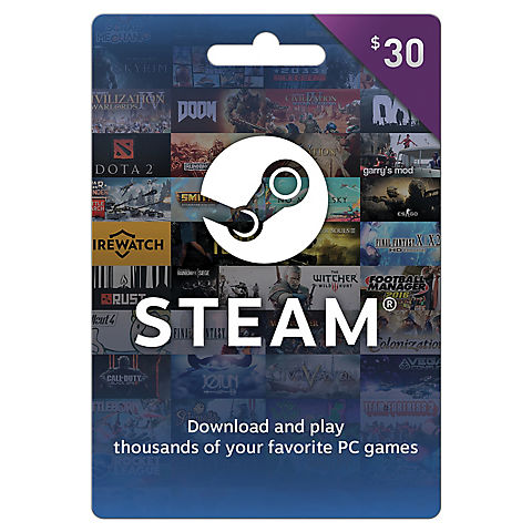 $30 Steam Gift Card