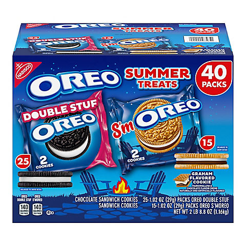Oreo Cookies Summer Treats Variety Snack Packs, 40 pk.