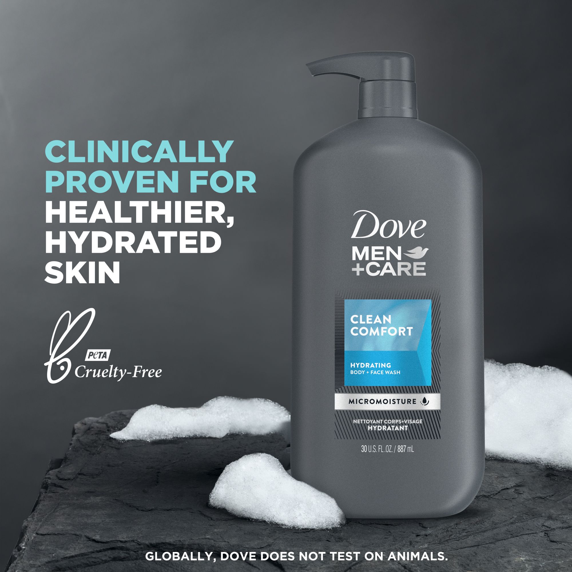 Dove Men+Care Body Soap and Face Bar Clean Comfort