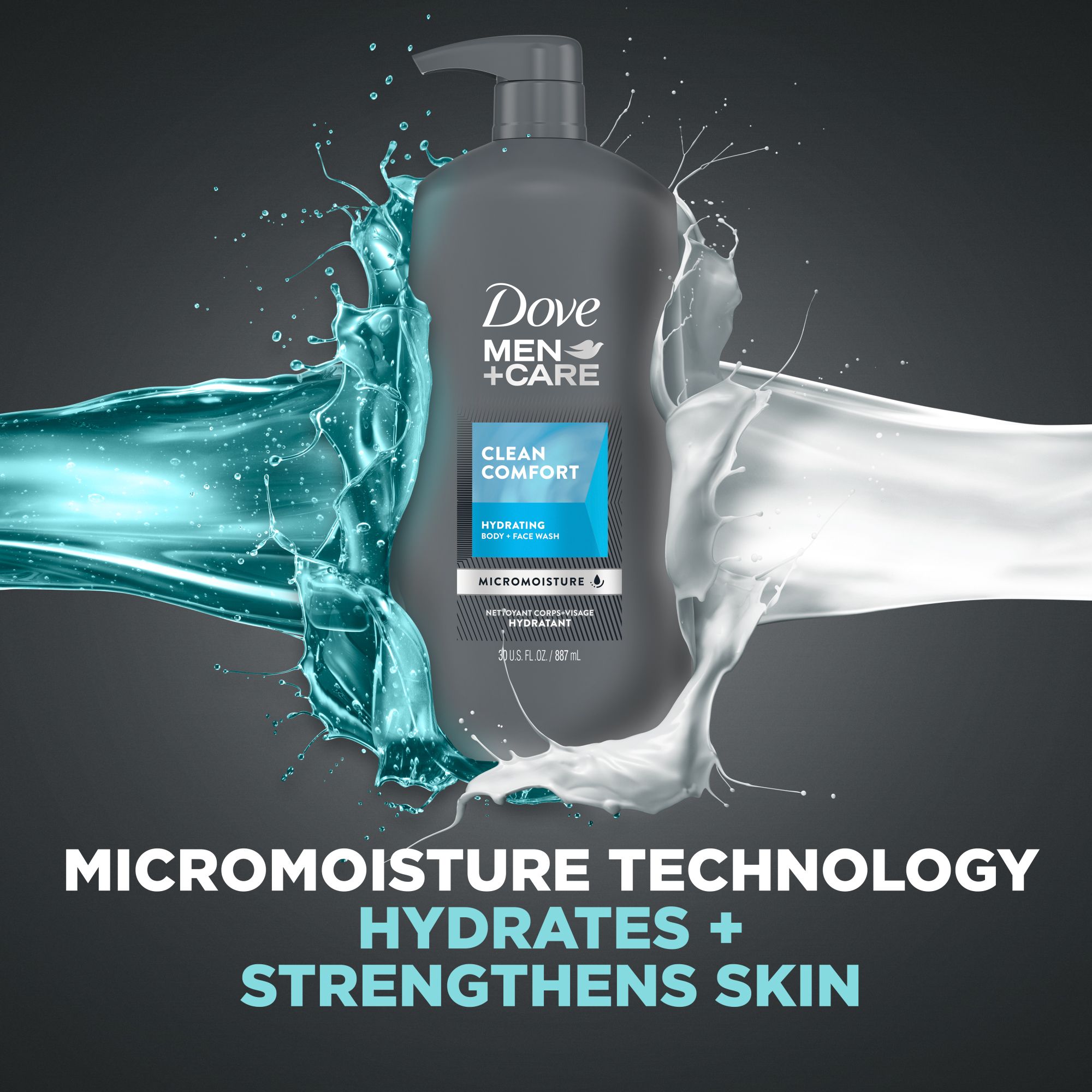 Men+Care Clean Comfort Body and Face Wash