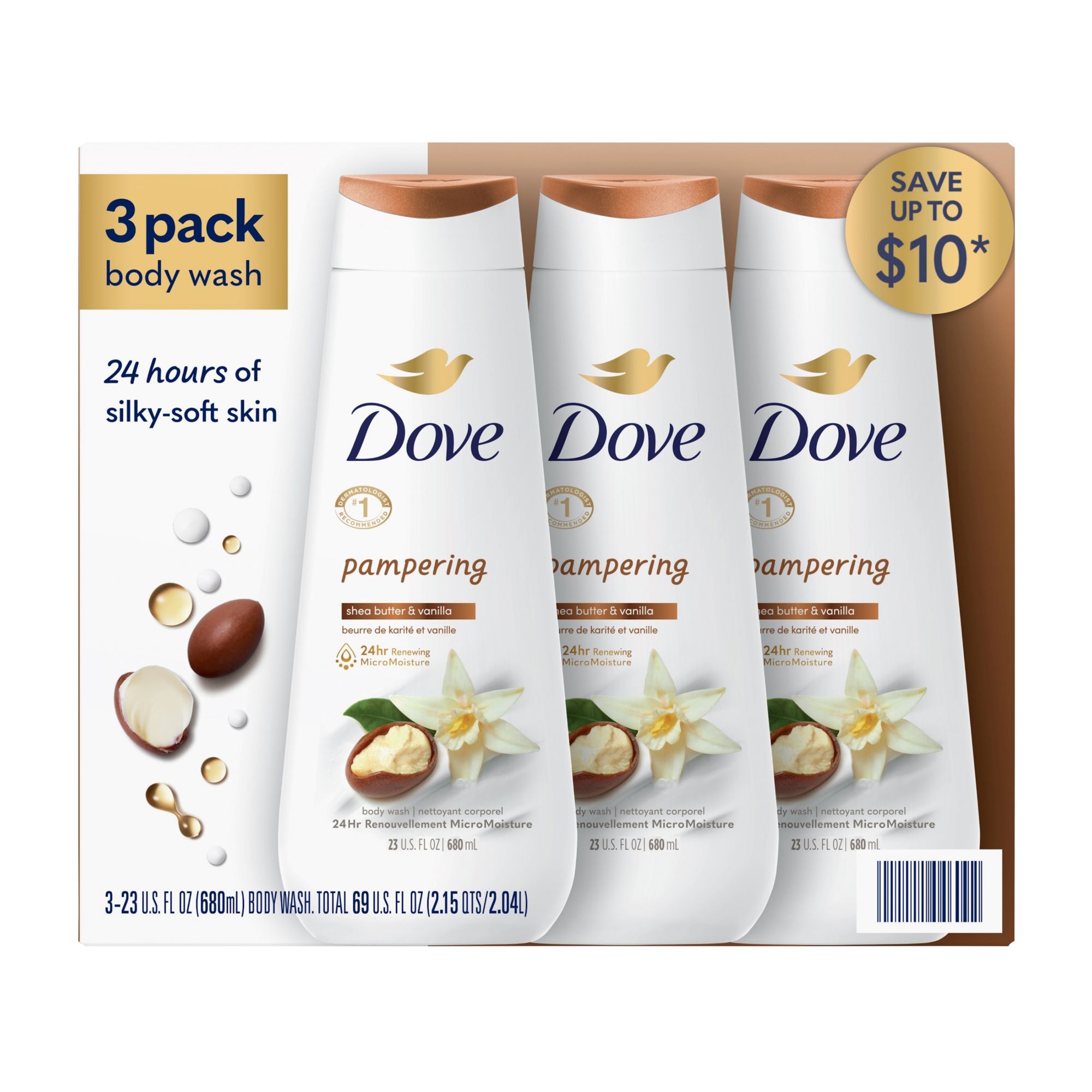  Dove Purely Pampering Shea Butter Beauty Bar, 4 oz, 2 Bar :  Bath Soaps : Beauty & Personal Care