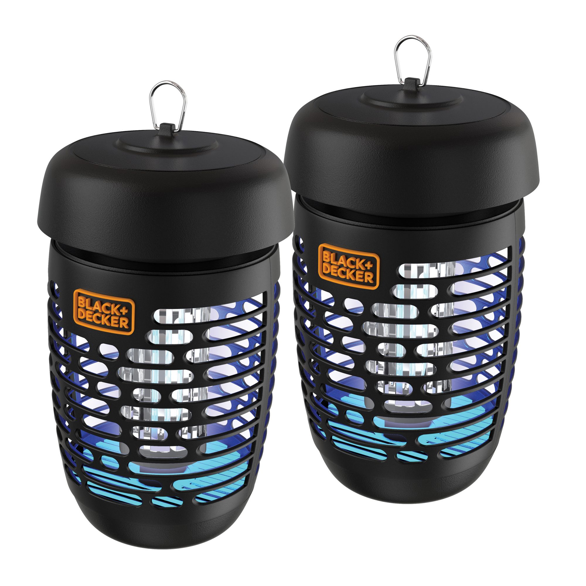 Black + Decker - Black Electric Outdoor Bug Zappers, 2-Pack