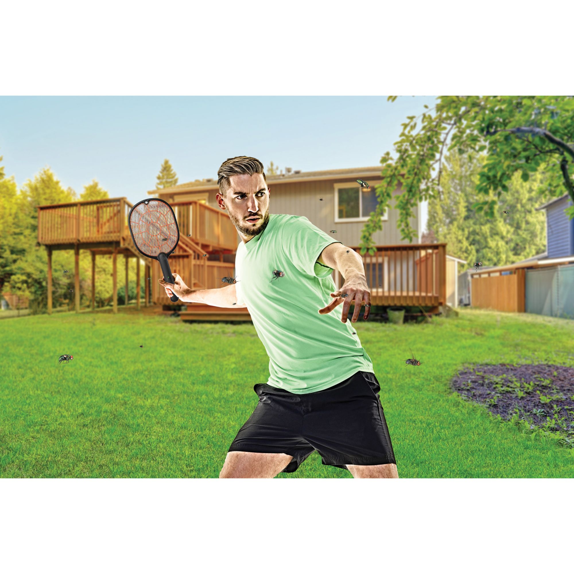 Black & Decker Indoor/Outdoor Battery-Powered Electric Fly Swatter