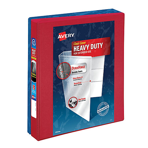 Avery 1" Heavy Duty View Binders, 2 ct. - Assorted Colors