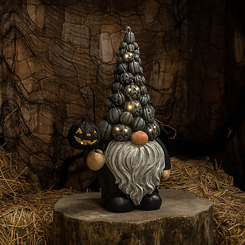 Berkley Jensen 28" Greyscale Halloween Gnome