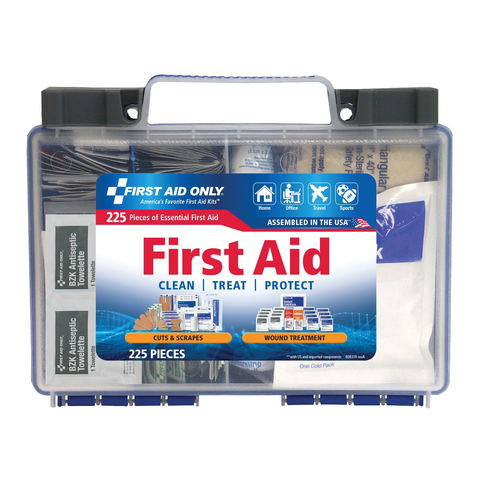  330 Piece First Aid Kit, Premium Waterproof Compact